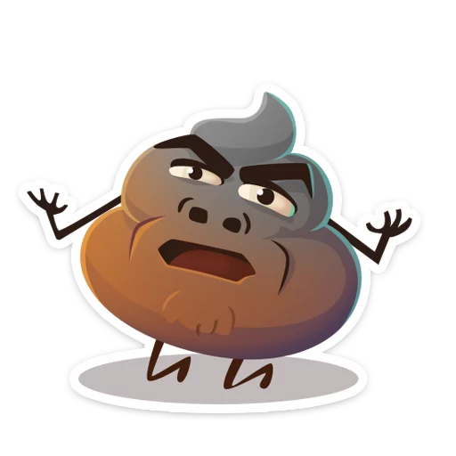 😵 Стикер «Какашечка» для Telegram