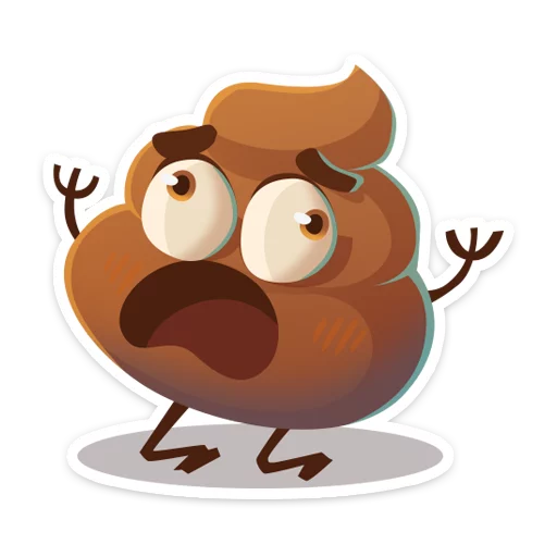 😱 Стикер «Какашечка» для Telegram