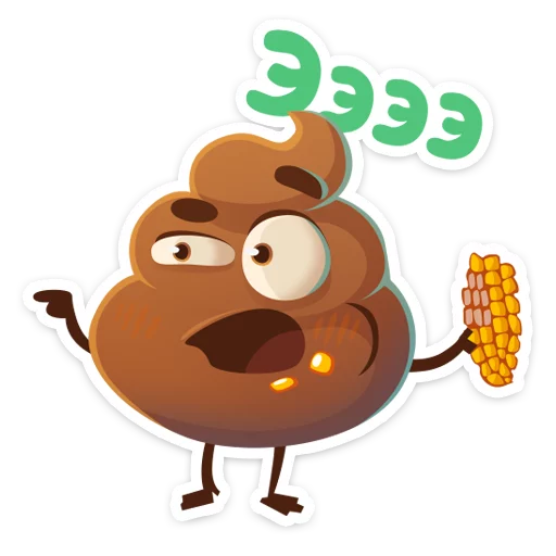 😠 Стикер «Какашечка» для Telegram
