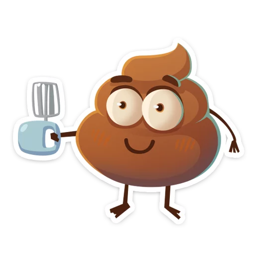 😝 Стикер «Какашечка» для Telegram