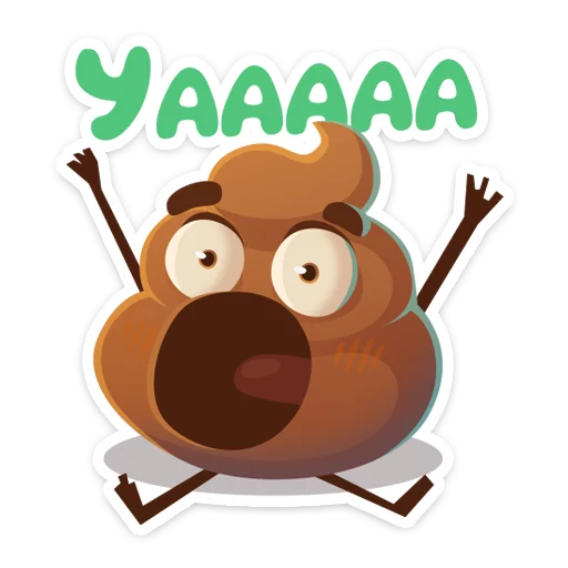 🤣 Стикер «Какашечка» для Telegram