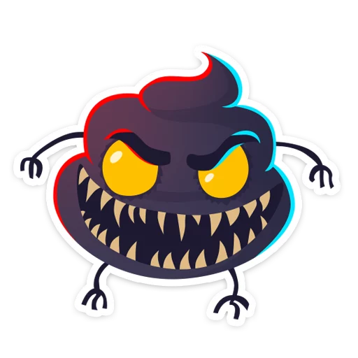 👺 Стикер «Какашечка» для Telegram