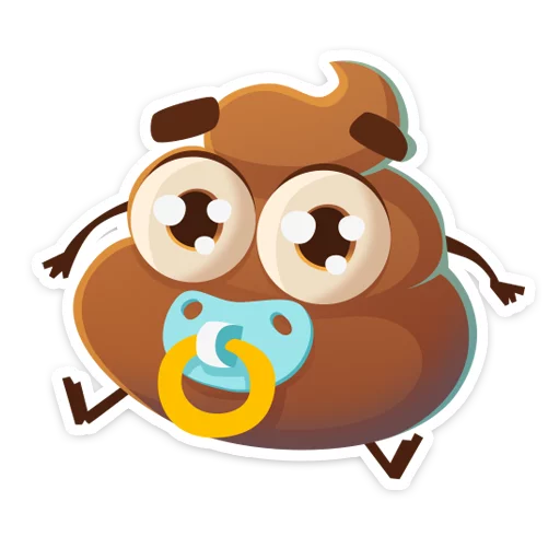 🙂 Стикер «Какашечка» для Telegram