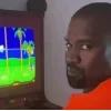 Стикер 35 😐 Набор эмоджи с музыкантом «Kanye West Канье Уэст»