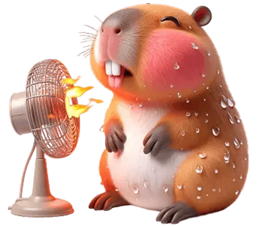 🥵 Стикер «Kapi Capybara» для Telegram