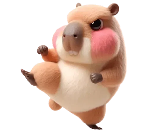 😡 Стикер «Kapi Capybara» для Telegram