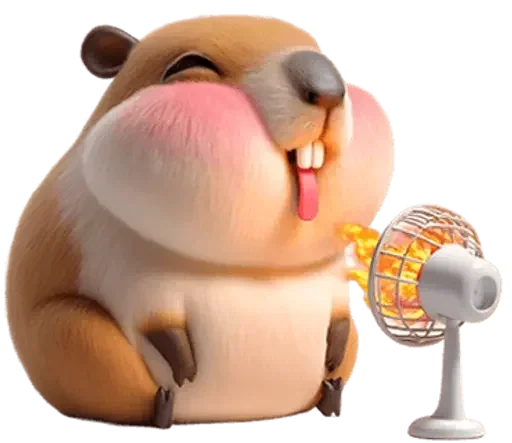 🥵 Стикер «Kapi Capybara» для Telegram