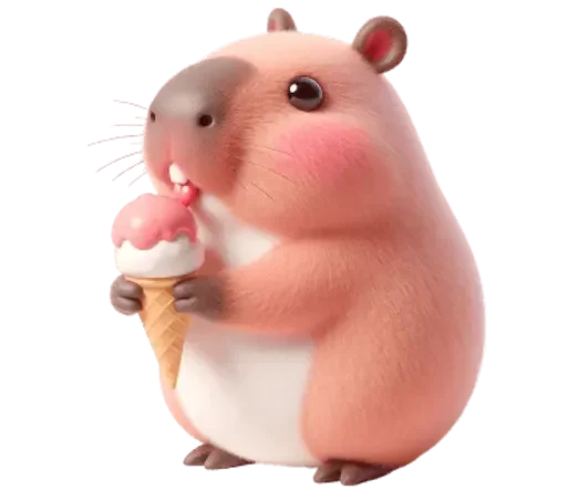 🍨 Стикер «Kapi Capybara» для Telegram