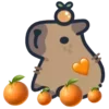 Стикер 2 Забавные капибары 🍓