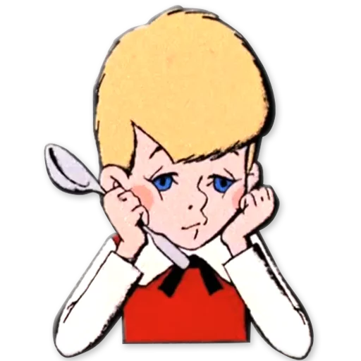 😞 Стикер «Малыш и Карлсон» для Telegram