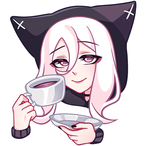 ☕ Стикер «КатШи без надписей» для Telegram
