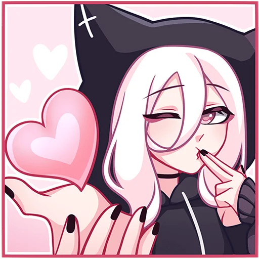 😘 Стикер «КатШи без надписей» для Telegram