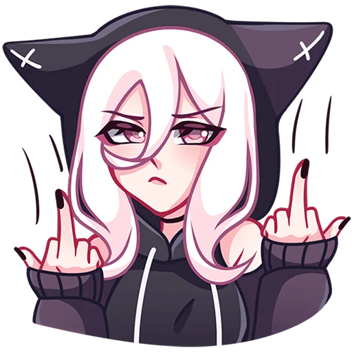 🖕 Стикер «КатШи без надписей» для Telegram