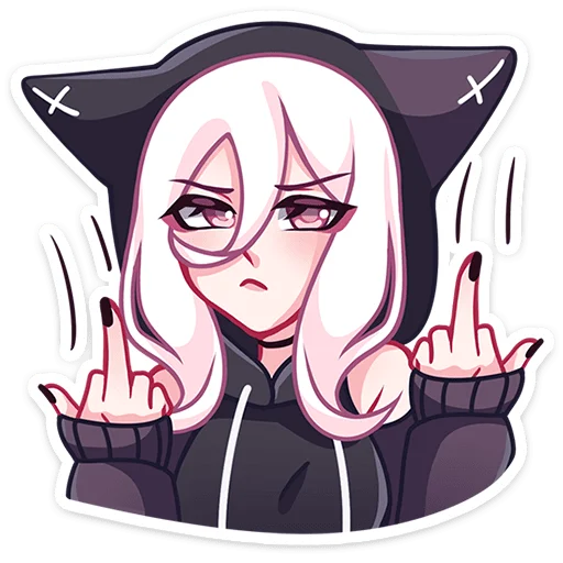 🖕 Стикер «КатШи» для Telegram