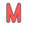 ❤️‍🩹 Эмодзи «Красно оранжевые буквы и иконки» для Telegram