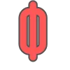 💝 Эмодзи «Красно оранжевые буквы и иконки» для Telegram