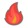 🔥 Эмодзи «Красно оранжевые буквы и иконки» для Telegram