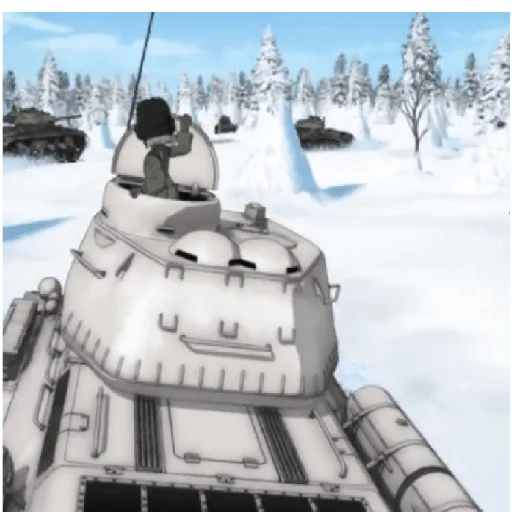 🚗 Стикер «Katyusha ("Girls und Panzer") part 7» для Telegram