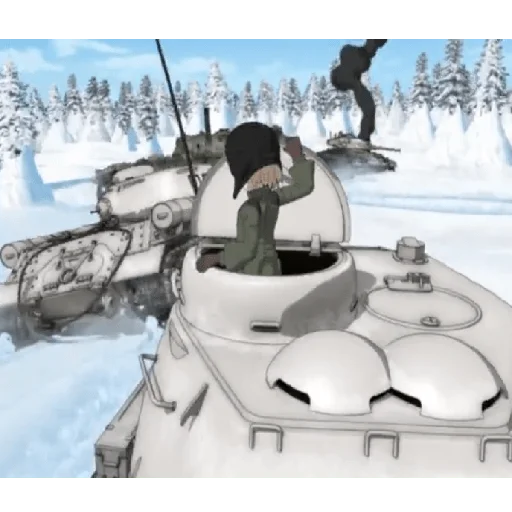 🚗 Стикер «Katyusha ("Girls und Panzer") part 7» для Telegram