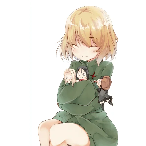 🤗 Стикер «Katyusha ("Girls und Panzer") part 7» для Telegram