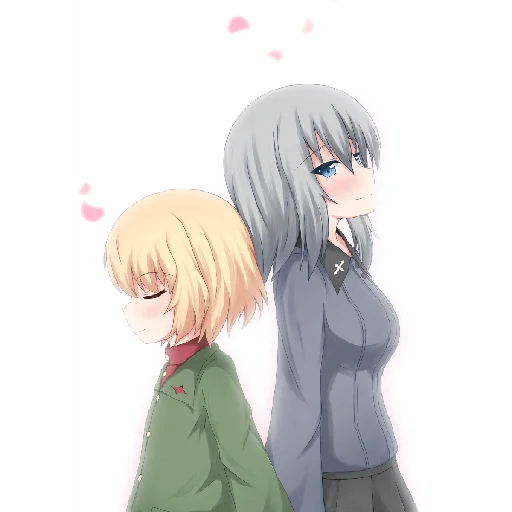 ❤️‍🔥 Стикер «Katyusha ("Girls und Panzer") part 7» для Telegram