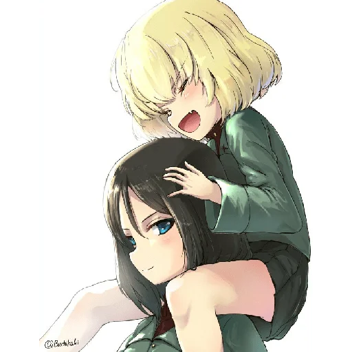😆 Стикер «Katyusha ("Girls und Panzer") part 7» для Telegram
