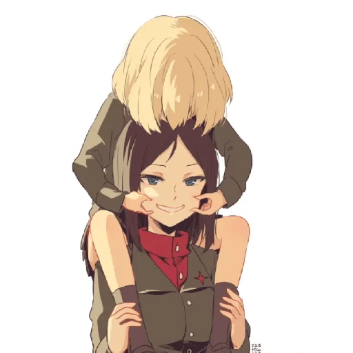 😄 Стикер «Katyusha ("Girls und Panzer") part 7» для Telegram