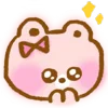 Стикер 13 🎶 Kawaii Emoji Animals