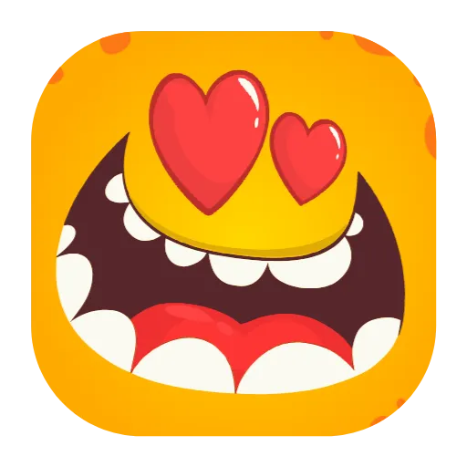 ❤️ Эмодзи «Монстр FACE» для Telegram