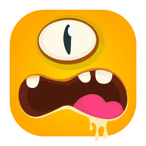 🤤 Эмодзи «Монстр FACE» для Telegram