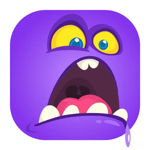 🤤 Эмодзи «Монстр FACE» для Telegram