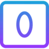 0️⃣ Эмодзи «KeyBoard - английские буквы, в виде клавиш клавиатуры» для Telegram