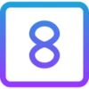 8️⃣ Эмодзи «KeyBoard - английские буквы, в виде клавиш клавиатуры» для Telegram