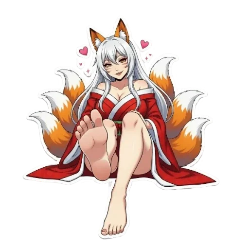 👅 Стикер ««КИЦУНЭ». ТА, ЧЬЯ ПРАВДА СПРЯТАНА В ДЕВЯТИ ХВОСТАХ.» для Telegram