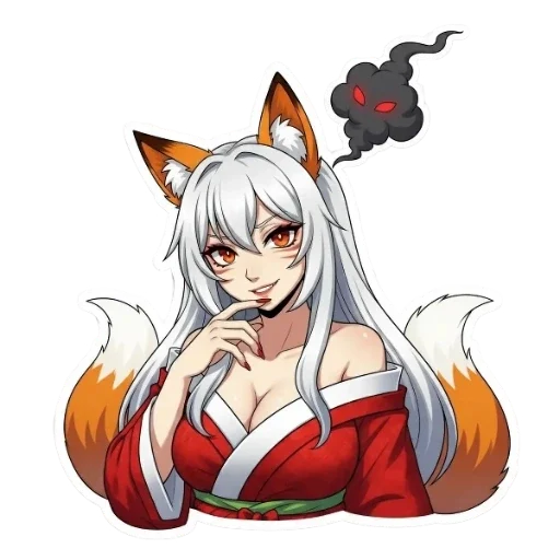 😼 Стикер ««КИЦУНЭ». ТА, ЧЬЯ ПРАВДА СПРЯТАНА В ДЕВЯТИ ХВОСТАХ.» для Telegram
