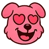 Стикер 4 Kind Pink Dogs