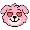 Стикер 21 Kind Pink Dogs