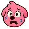 Стикер 6 Kind Pink Dogs