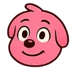 Стикер 15 Kind Pink Dogs