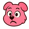 Стикер 5 Kind Pink Dogs