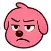 Стикер 16 Kind Pink Dogs