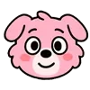 Стикер 30 Kind Pink Dogs