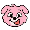 Стикер 26 Kind Pink Dogs