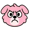 Стикер 20 Kind Pink Dogs