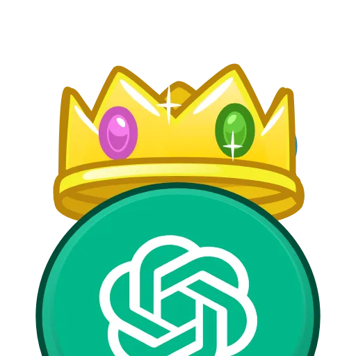 Стикер 33 👑 Анимированный набор эмоджи с логотипами брэндов в короне