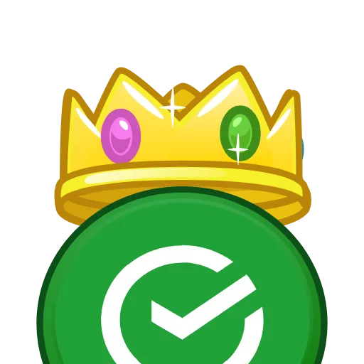 Стикер 35 👑 Анимированный набор эмоджи с логотипами брэндов в короне