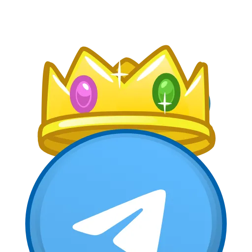 Стикер 2 👑 Анимированный набор эмоджи с логотипами брэндов в короне