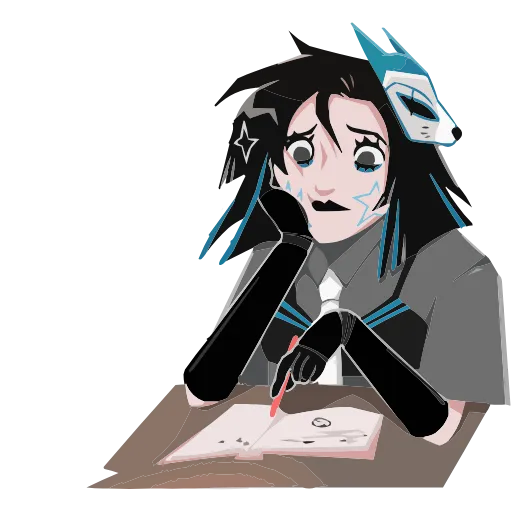 😔 Эмодзи «Кира Хоши» для Telegram