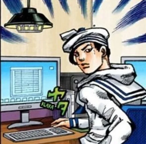 🧨 Стикер «Yoshikage Kira Йошикаге Кира» для Telegram