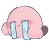 Стикер 61 🩷 Видео набор эмоджи по игре «Kirby»